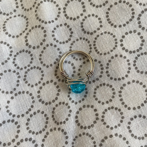 Silver Wire Wrapped Ring - Picture 2 of 3